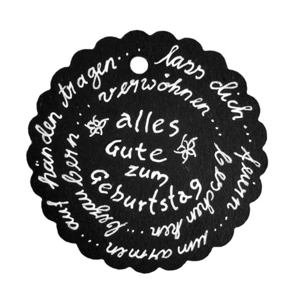 Geschenkanhänger "Geburtstagsgruß" – Bild 2