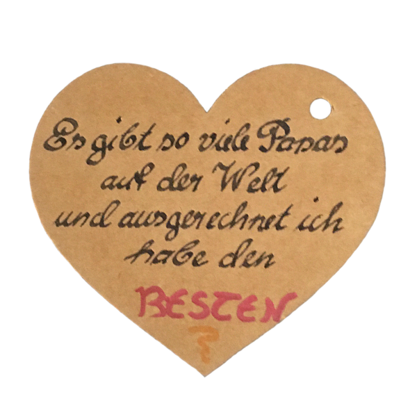 Der Geschenkanhänger “Papas”
