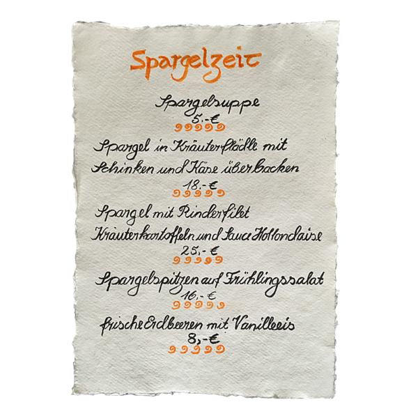 Saison Speisekarten